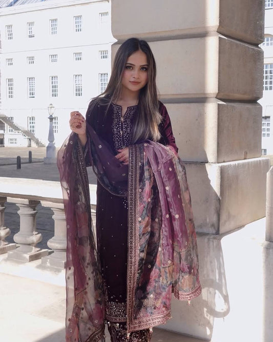 PREMIUM DESIGNER READYMADE TOP PLAZZO & DUPATTA COLLECTION