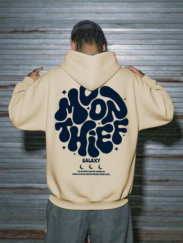 Brandy Bliss: Chic Brown Sun Men's Regular Fit Hoodie