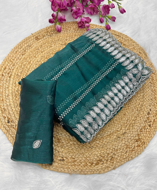 Belcon Navy Blue Pure soft zimmy choo silk sarees with amazing