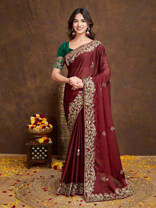 Asopalav Embroidery Sarees
