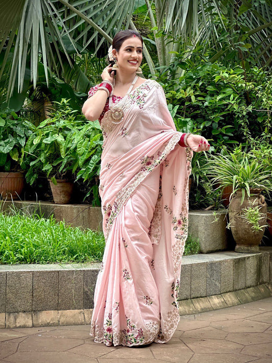 Party Wear Soft Dolla Silk Saree